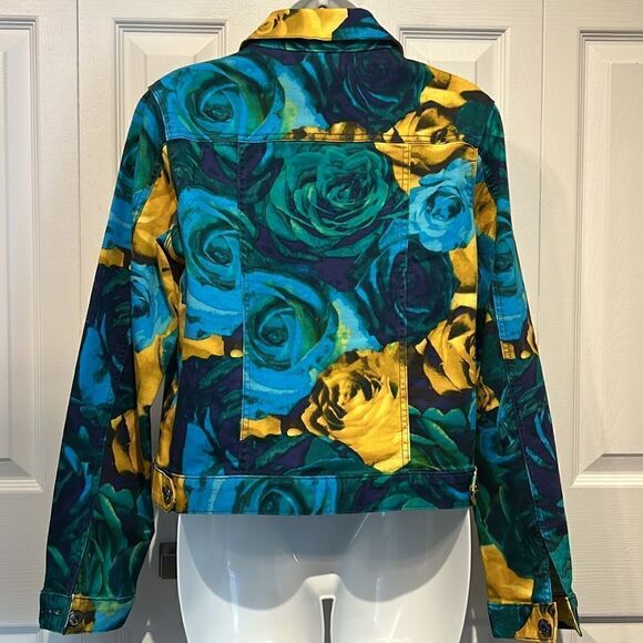 Isaac Mizrahi Multi-Coloured Denim Jacket Size M‎ - Picture 8 of 12